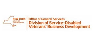 A logo for the office of general services division of service-disabled veterans ' business development.