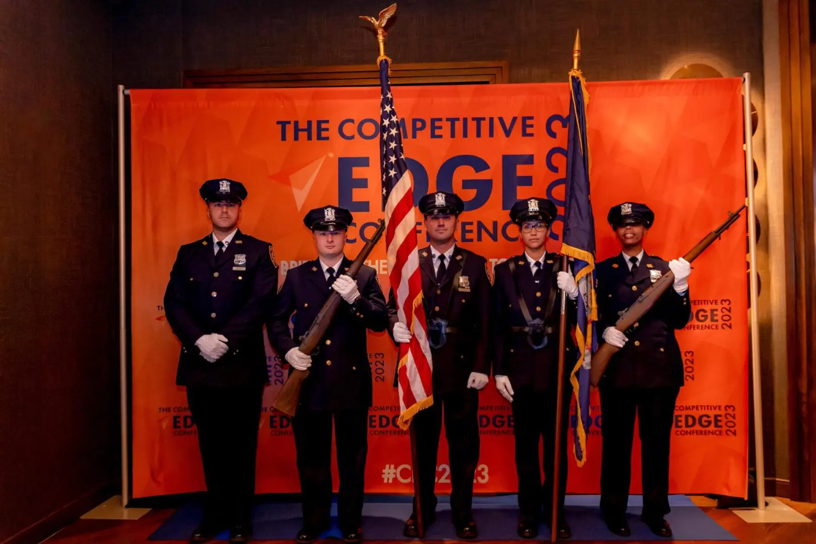 A group of men in uniform standing next to each other.